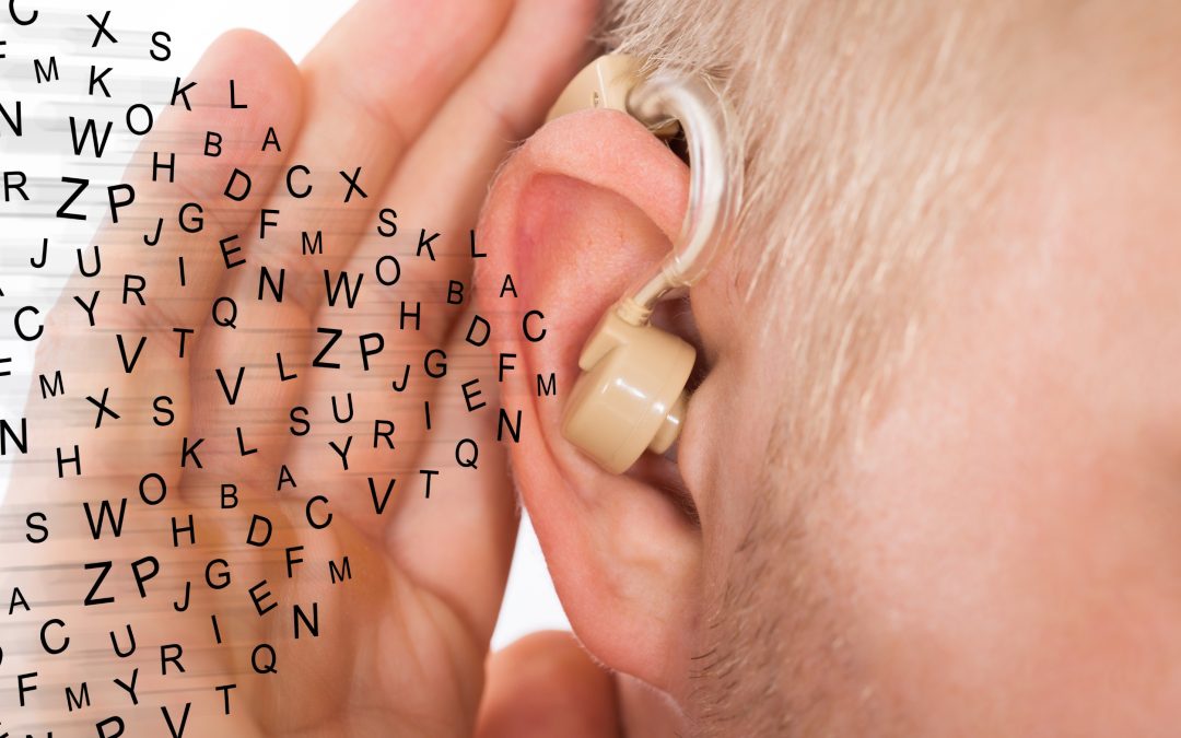 Hearing aid enabling a person to hear alphabets